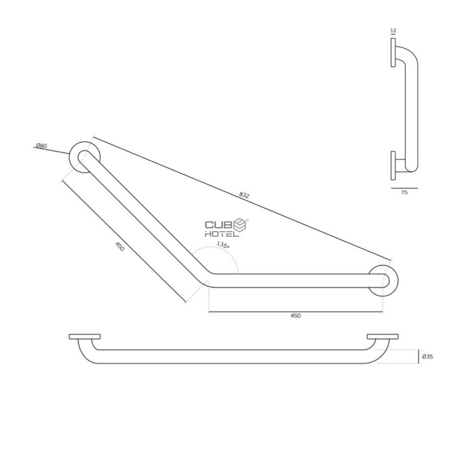 Bar Support Wall 450X450Mm