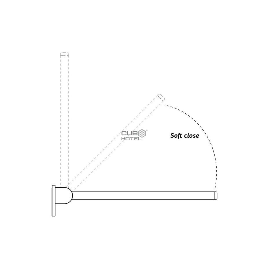 Barra de apoio Rebatível Antimicrobial
