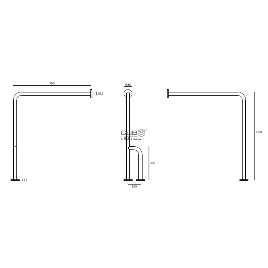 Wall Safety Support 850X750 Mm