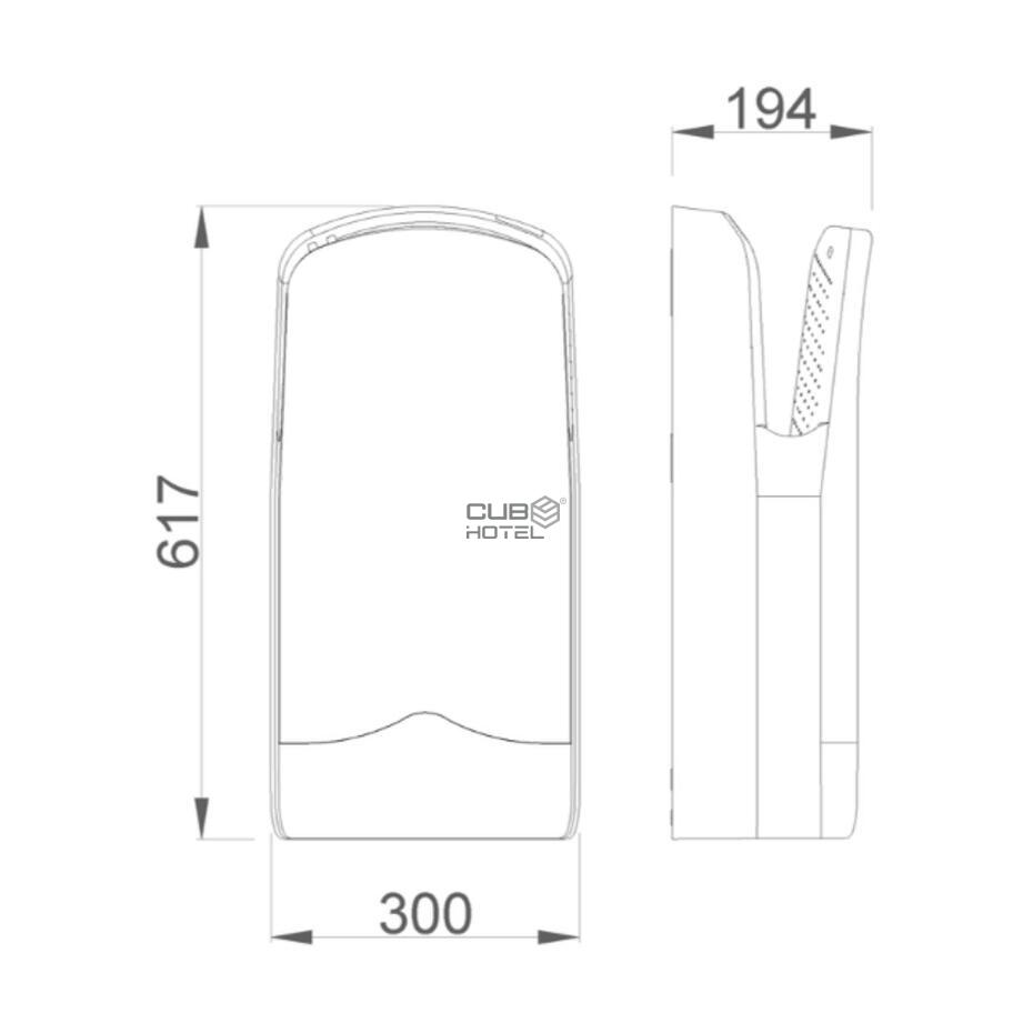 Secamanos V-Jet Color Blanco