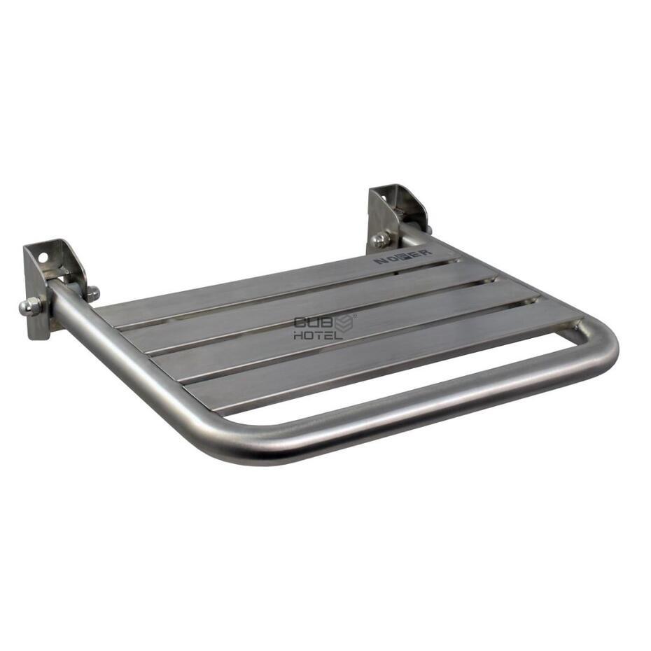 Assento Inox Rebatível Duche Vertical