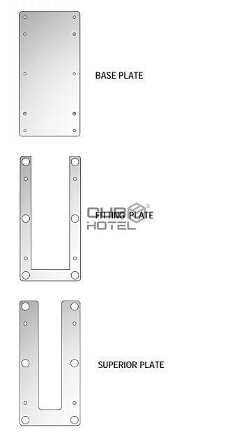 Soporte de Fijación para Barras de Apoyo