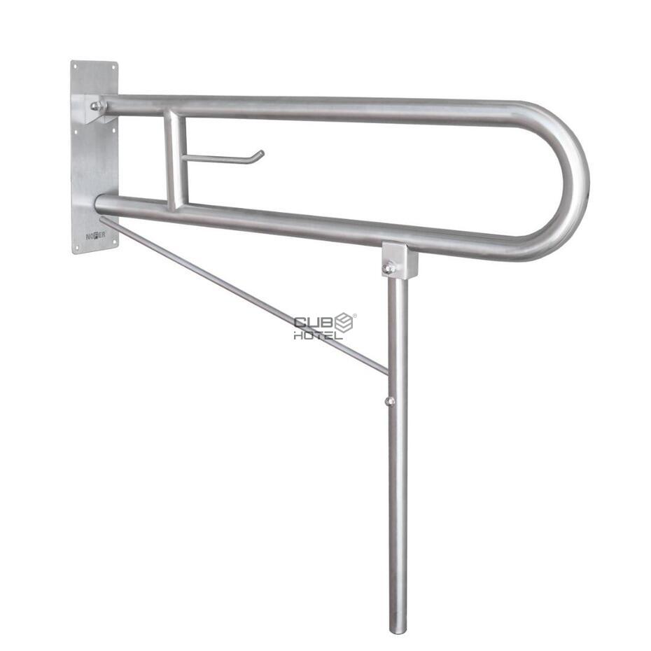 Barra de Apoio Dobrável Fixa Na Parede 80cm