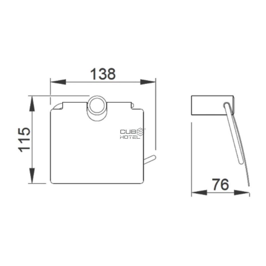 Portarrollos Papel Higiénico Acero Inox Satinado