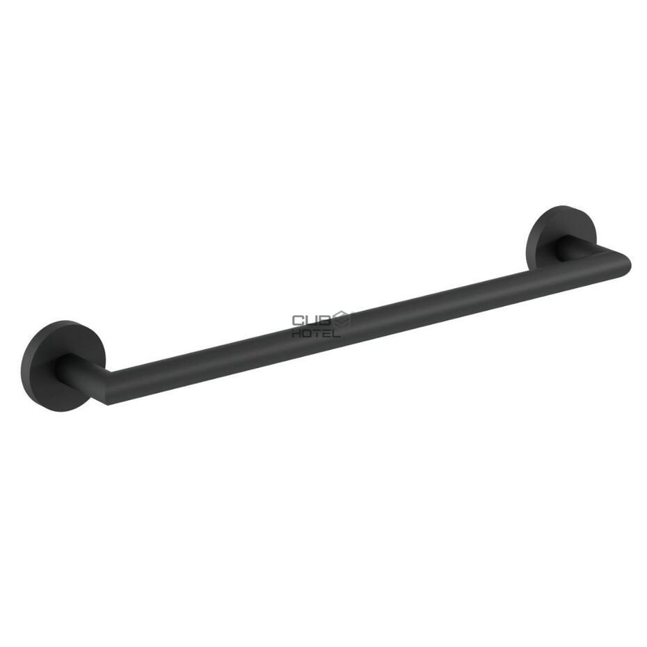 Toalheiro Hotel Inox Preto 40cm