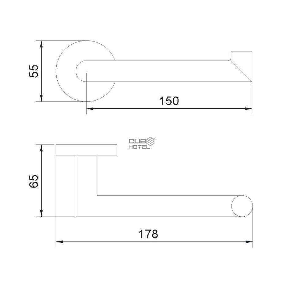 Porta Rolos De Reserva Hotel Inox Brilho