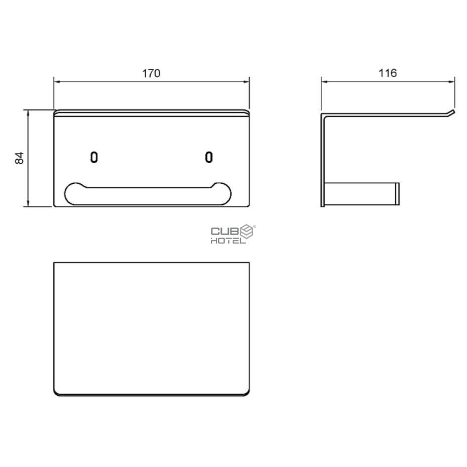 Portarrollos Verona Inox Dorado