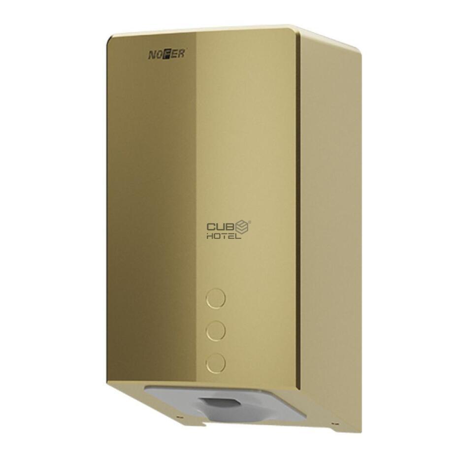 Secador Mãos Fuga Evo Ouro Escovado 800W com Filtro Hepa