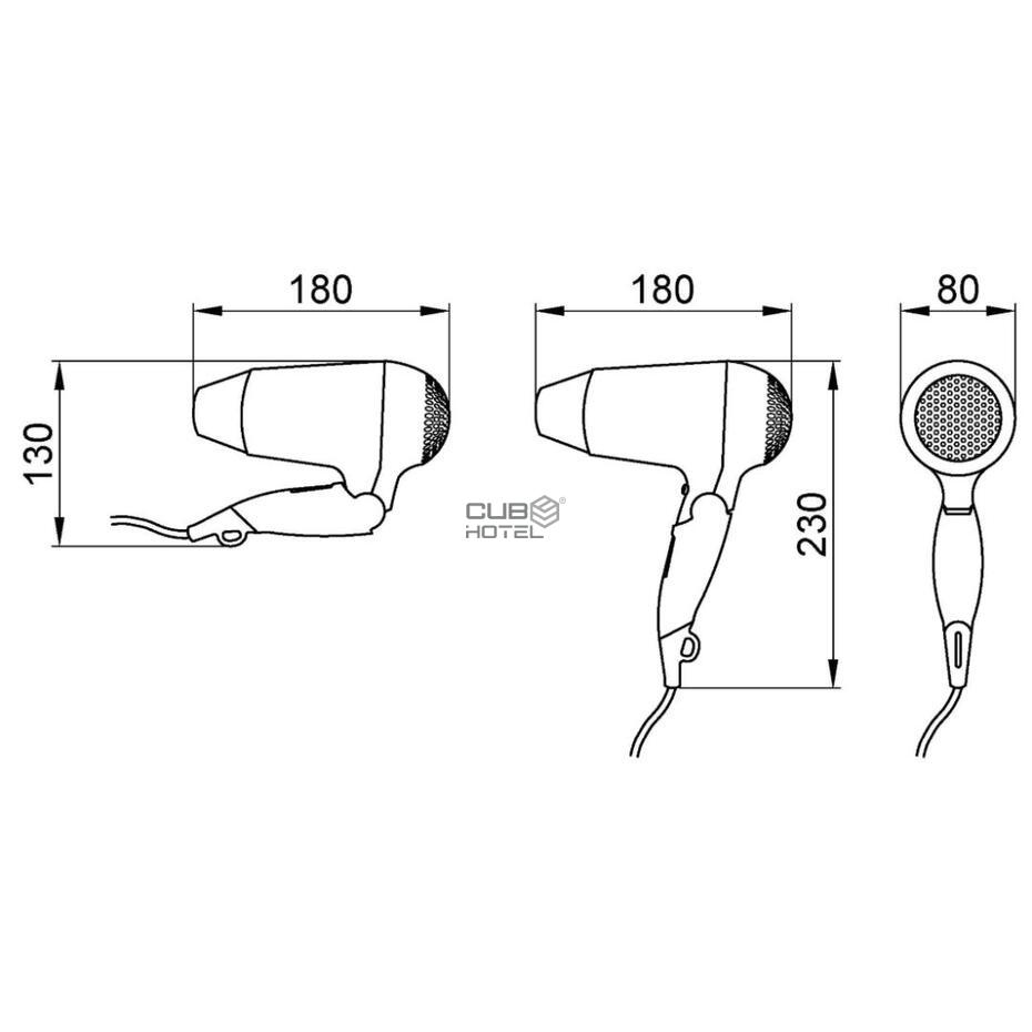 1600 W Foldable Hair Dryer