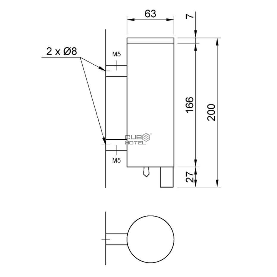 300ml Liquid Soap Dispenser in Stainless Steel