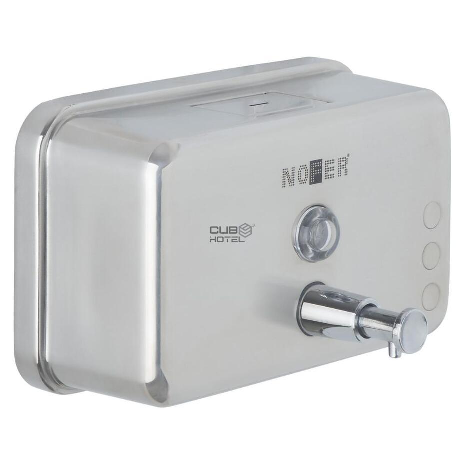 Horizontal Stainless Steel Soap Dispenser 1.2L ABS Tank