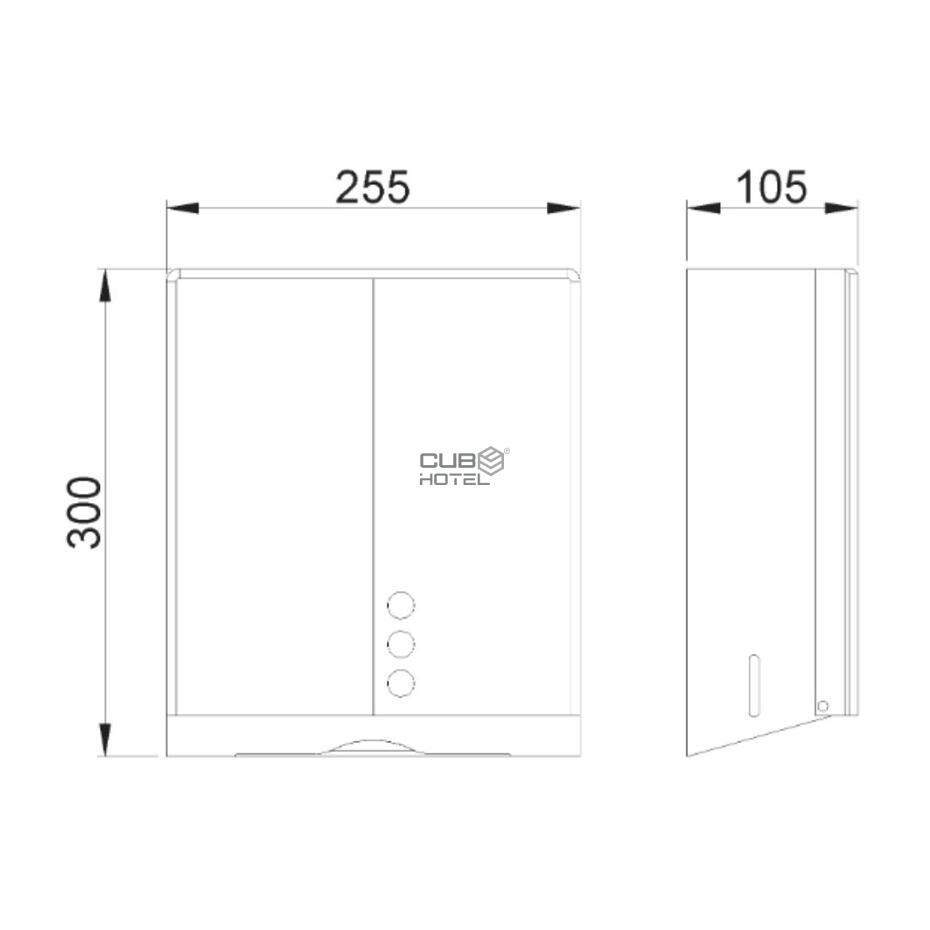 Dispensador Papel de Mãos Inox Bronze EVO