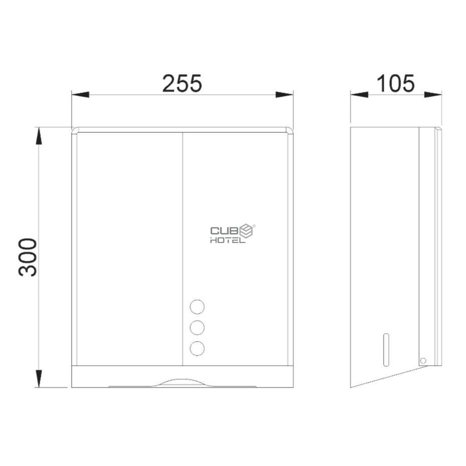 Dispensador de Toallas de Papel EVO Negro