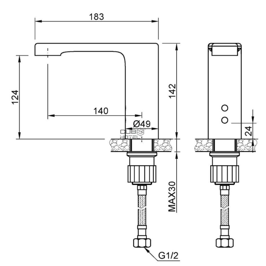 Automatic Tap Batteries or Electricity Stainless Steel