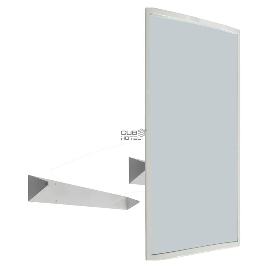 700X500 mm Reclining Mirror For Disabled With Satin Finished