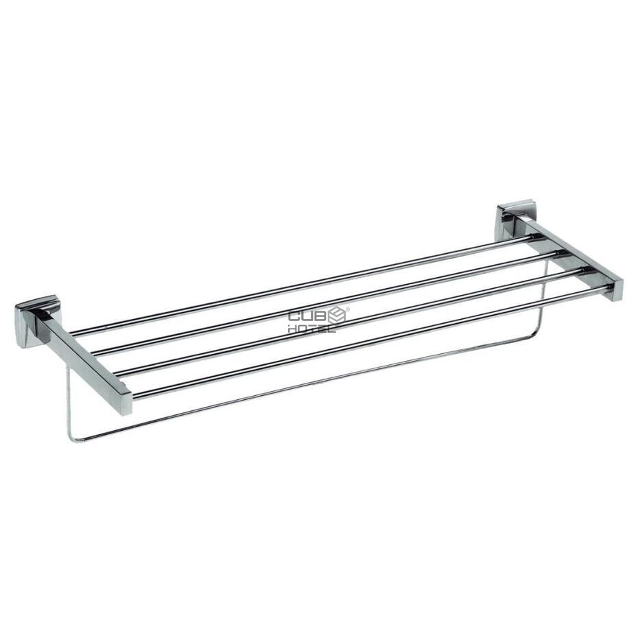 Repisa Con Barra Acero Inoxidable Acabado Brillo, 600 Mm