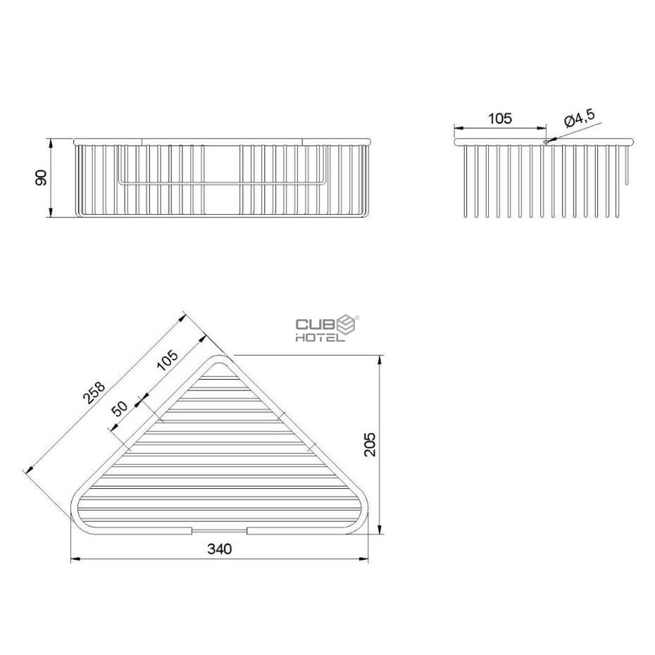Saboneteira De Parede Esquina Soap