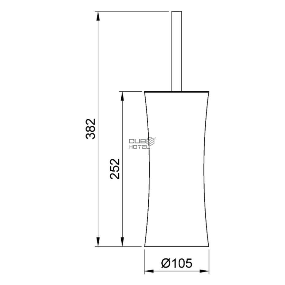 Escobillero Acero Inox Satinado