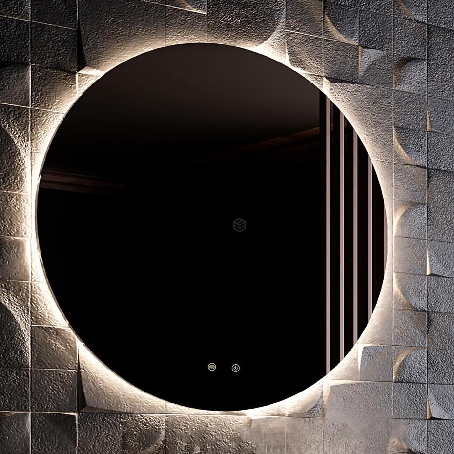 Illuminated Round Mirror 80cm Anti-fog