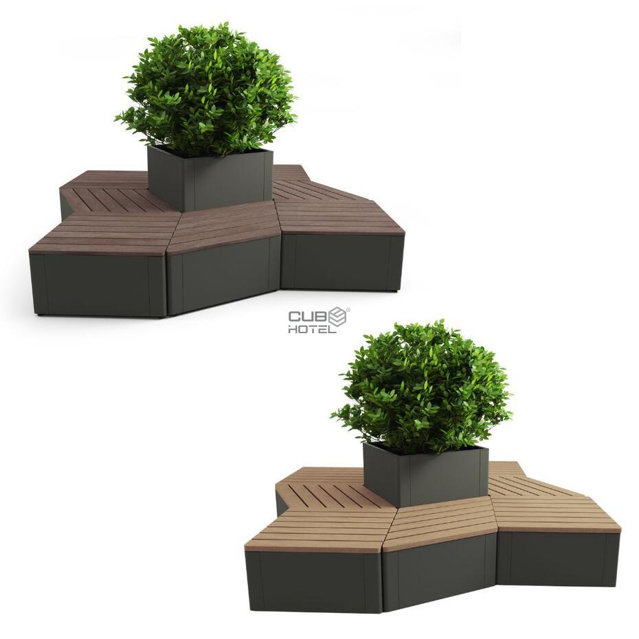 Osaka Planter and Bench Modular System