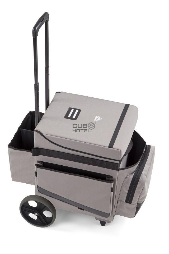 Carro Housekeeping Cinza Portátil H-Cube Climb