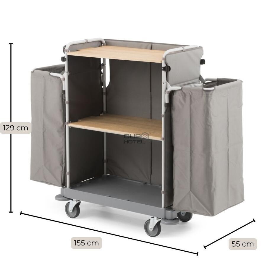 Carro Housekeeping Green Hotel 875 con 2 Bolsas