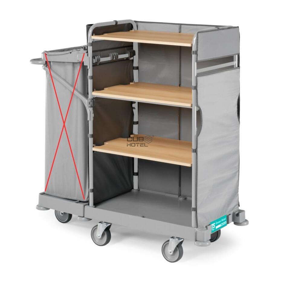 Carro housekeeping Hotel 900 Sem Porta Saco