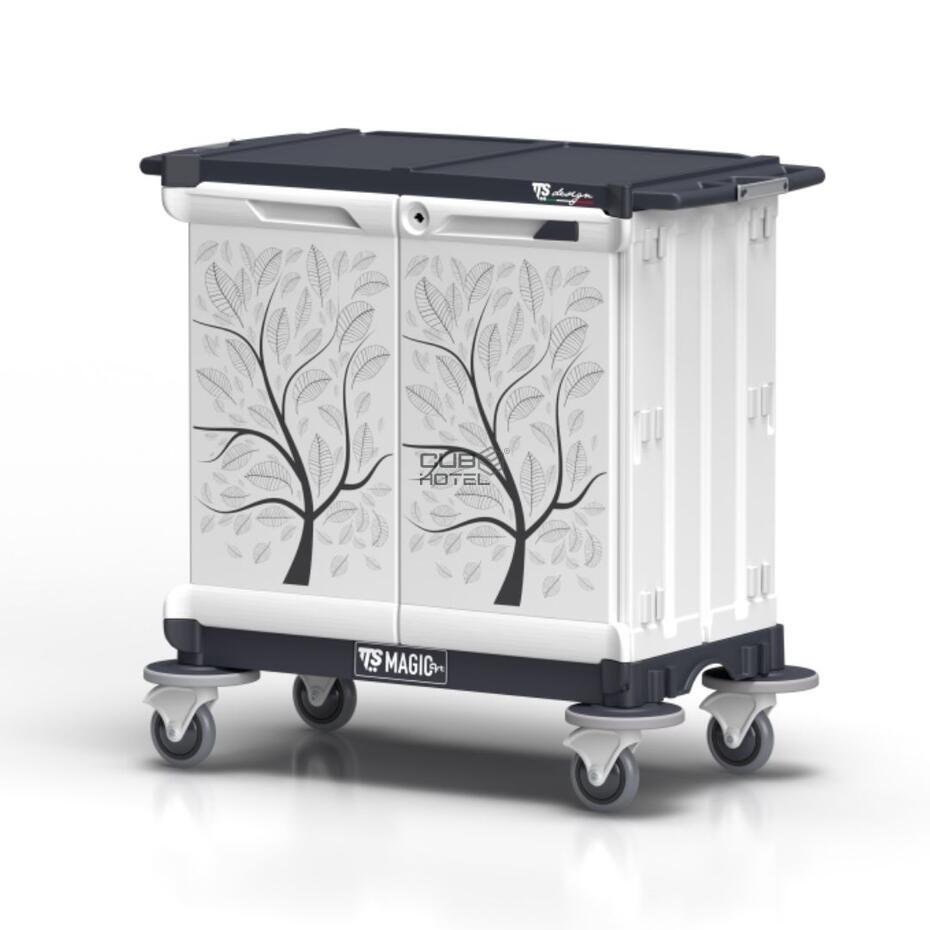 Carro Reposição Mini Bar 4Gavetas 2Portas