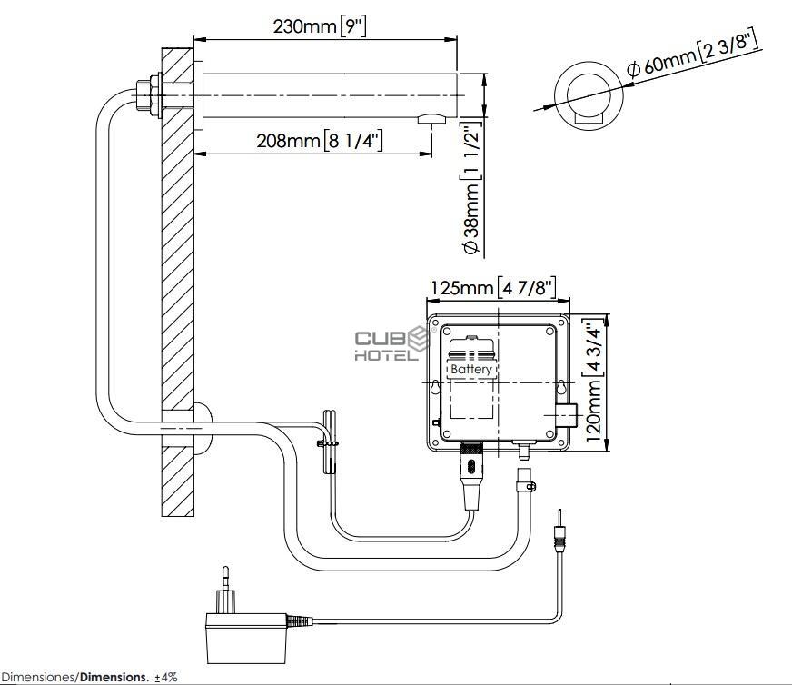  Conjunto ALL-IN-ONE Secador de manos, Grifo y Dispensador de jabón