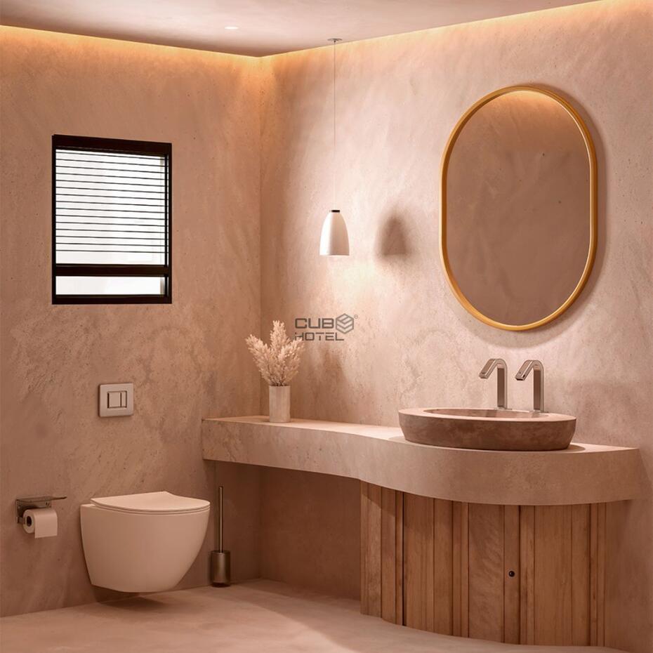 Conjunto ALL-IN-ONE Lavatório com Secador de Mãos, Torneira e Doseador de Sabão