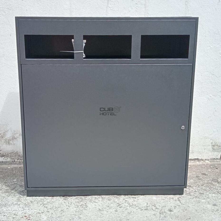 Ecopunto 180L Exterior para Espacios Públicos con 3 Separadores