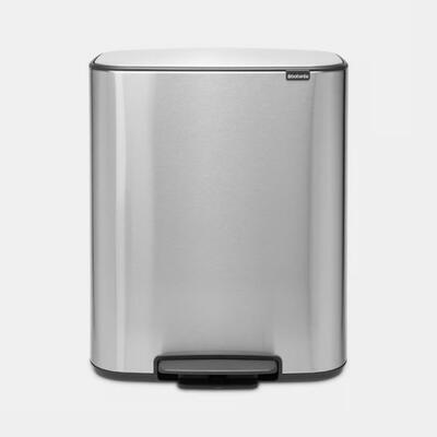 Cubo con Pedal 60L Acero Inoxidable Cepillado Brabantia 