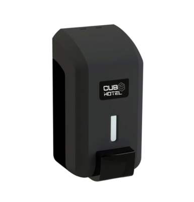 Jabonera Dispensador De Alcohol Gel En Negro Mate 700Ml