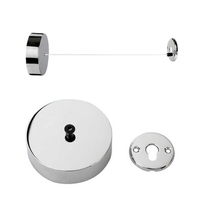 Estendal Extensível de Parede Inox Brilho