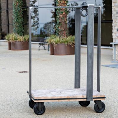 Industrial Style Luggage Cart