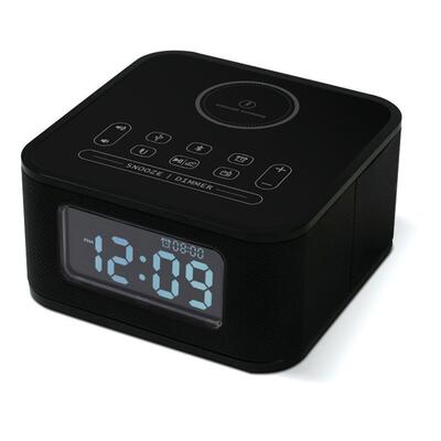 Rádio Despertador Multifunção Preto ou Branco Hotel