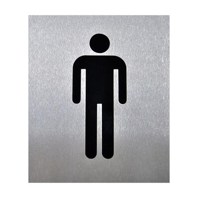 Pictograma WC Inox 130X110Mm Homem