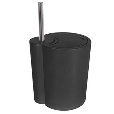 Cubo WC con pedal Negro