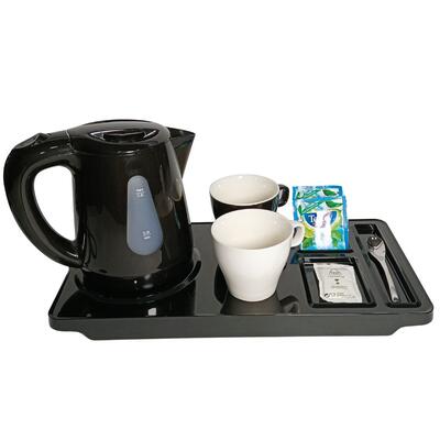 Kit Bandeja Hotel Maestro Preta com Fervedor