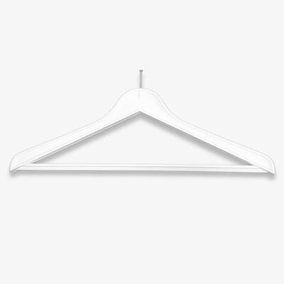 100 Cabides Anti-roubo Plástico Branco