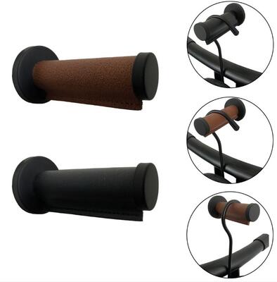 Pack 2 Perchas de pared de cuero