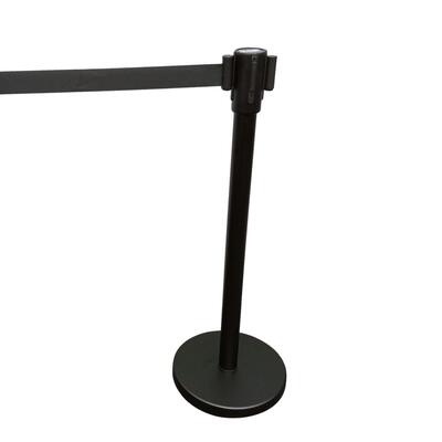 Poste Gestor de Filas Preto com Fita Preta