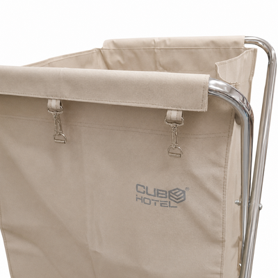 Beige Canvas Bag for Square Laundry Cart 200L