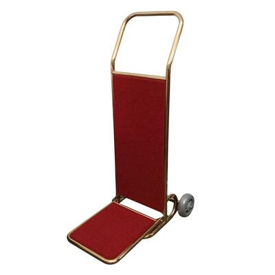 Foldable 2-Wheel Luggage Cart Red Carpet