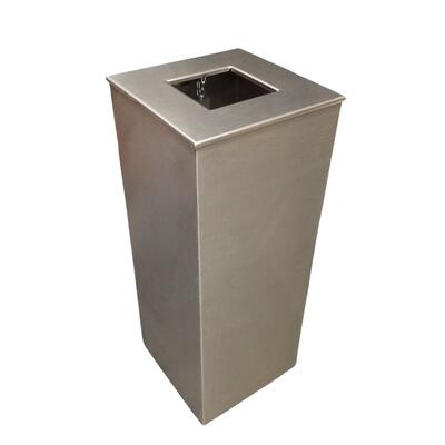 Square Box in Brushed Stainless Steel