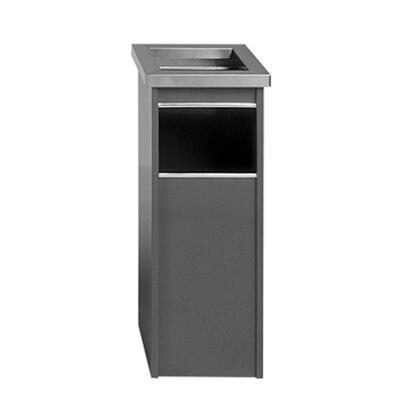 Cenicero Papelera Cuadrado Pintado Negro 2+15 Litros