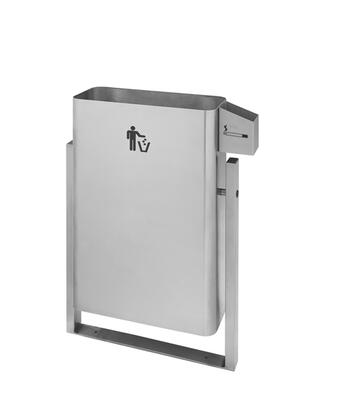 Paper Box With Brushed Stainless Steel Ashtray