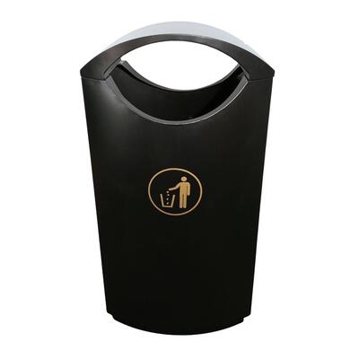 50L Coated Iron Waste Bin with Inner Container