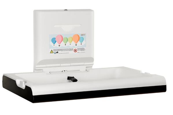 Fráldario Horizontal Polipropileno e Aço Inox Preto Mate - Mediclinics