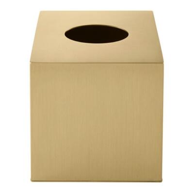 Cubo de Lenços Plymouth Dourado Escovado